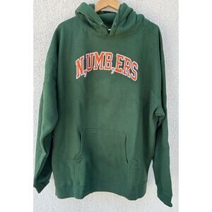 Larry June Midnight Organic “Numbers” Embroidered Tackle Twill Hoodie New 3X